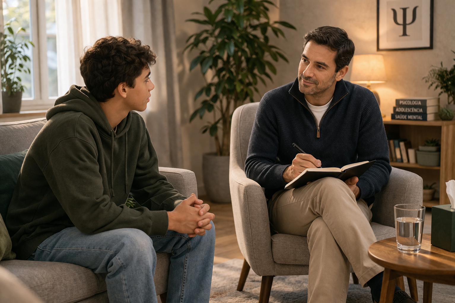 Psicoterapia para adolescentes em Araraquara com o psicólogo Carlos Velloso, apoio emocional para ansiedade, conflitos e desenvolvimento na adolescência